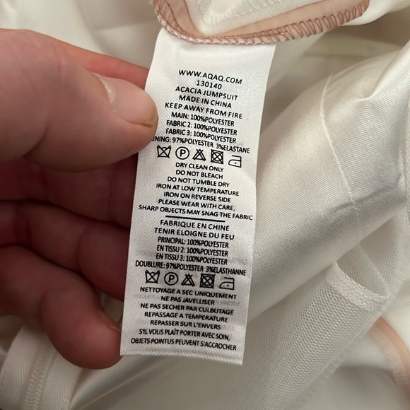 AQ/AQ The Acacia Fringe Jumpsuit in White, size 10 - Picture 10 of 14